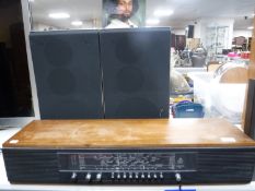 A Bang & Olufsen Beomaster 900 radio together with a pair of Beovox S45 speakers