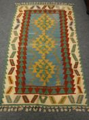 A Turkish kilim rug,