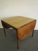 A 20th century mahogany flap sided table