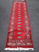 A Bokhara design runner,