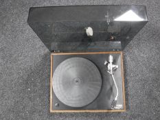 A Rega Planar 2 turntable with stylus