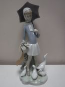A Lladro figure - girl with parasol