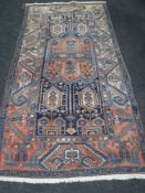 A Persian Hamadan rug,