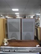 A Bang & Olufsen Beomaster 3000-2 receiver together with a pair of rosewood cased speakers