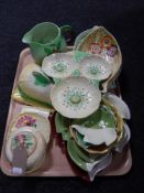A tray of Carlton ware china