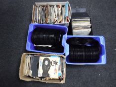 A large box of vinyl albums - The Doors, Pink Floyd,