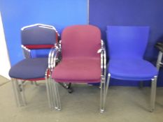 Eight assorted office chairs