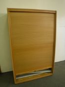 An office shutter front cabinet