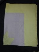 A Durham quilt CONDITION REPORT: Some typical stains, see images.