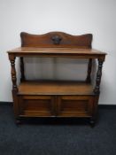 A Victorian mahogany serving table