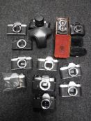 Rolleiflex cameras to include; SL35 (X7), SL35E (X2), SL35ME, SL26, Rolleiflex No. 473826.
