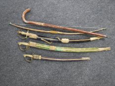 Three Indian swords,