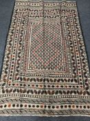 A needlework Sumak kilim rug,