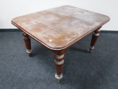 A Victorian mahogany extending dining table,