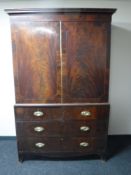 A 19th century mahogany press