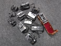 Rollei cameras to include; Prego 90, 35, 35 LED (X3), X115, Rolleimat F, Rollei Magic etc.
