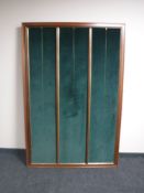 A double sided notice board