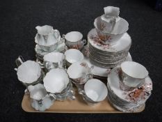 A tray of two Victorian tea sets