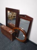 A vintage leather case,