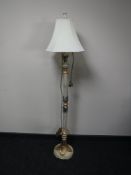 A contemporary standard lamp