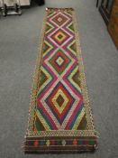 A Suzni kilim runner,