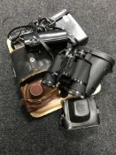 Four pair of binoculars comprising Prinzlux, Paragon,