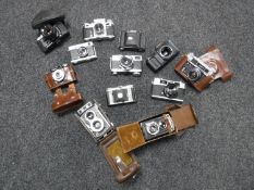 Cameras to include; Yashica FX-D Quartz, Chinese Great Wall, Seagull 20S, Canon T50 etc.