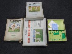 Three boxed vintage Subbuteo table cricket games