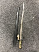 A French model 1866 Chassepot yataghan bayonet