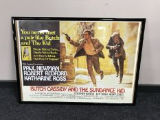A framed 20th Century Fox Butch Cassidy and The Sun Dance Kid film poster CONDITION