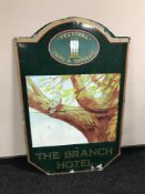 An enamelled pub sign - Branch Hotel