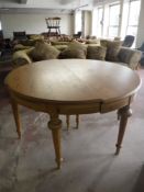 A pair of pine D-shaped tables