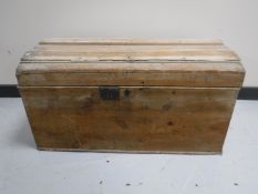 An antique pine trunk