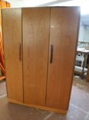 A teak G plan triple door wardrobe