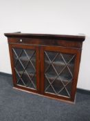 A Victorian mahogany bookcase top