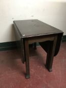 An oak gate leg table