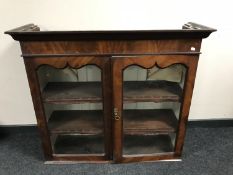 A Victorian mahogany bookcase top