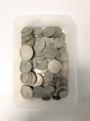 A tub containing early 20th century and later half crowns,