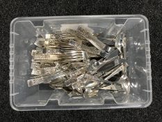 A box of Community flatware