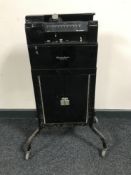 An early 20th century Dictaphone Model 12 on stand