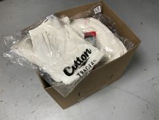 A box of cricket clothing