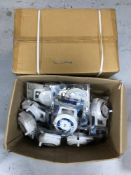 Two boxes of telephone extension reels