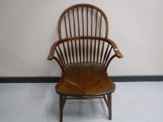A Windsor kitchen armchair
