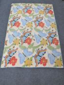 A Kashmir chain stitch rug,