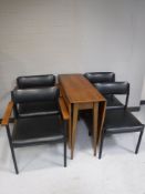 A mid twentieth century teak drop leaf table,
