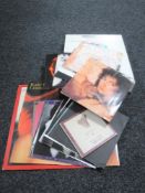 A small quantity of vinyl records including Kate Bush,
