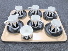 Thirteen pieces of Portmeirion tea china