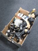 Two boxes of Ringtons teapots,