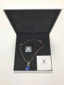 A Swarovski jeweller's collection necklace and pendant, in retail box.