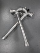 Two fire hydrant stands